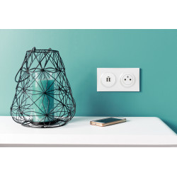 PRISE DE COURANT 2P+T SURFACE DOOXIE 16A FINITION BLANC