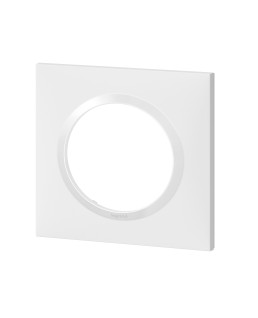 PLAQUE CARREE DOOXIE 1 POSTE FINITION BLANC