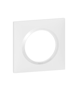 PLAQUE CARREE DOOXIE 1 POSTE FINITION BLANC