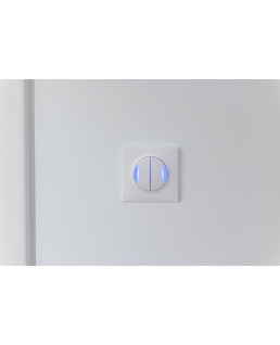 PLAQUE CARREE DOOXIE 1 POSTE FINITION BLANC