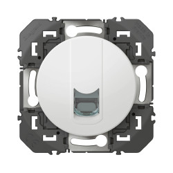 PRISE BLINDEE RJ45 CATEGORIE 6 FTP DOOXIE FINITION BLANC