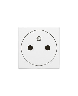 PRISE 2P+T SURFACE MOSAIC 2 MODULES AVEC CONNEXION BORNES AUTOMATIQUES - BLANC