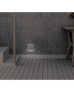 PRISE 2P+T SURFACE MOSAIC 2 MODULES AVEC CONNEXION BORNES AUTOMATIQUES - BLANC