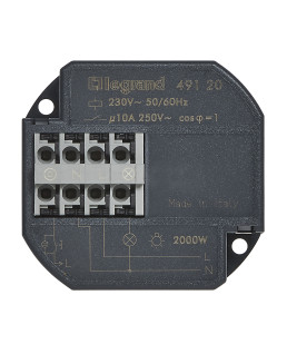 TELERUPTEUR UNIPOLAIRE 10AX 230V~ 50HZ A 60HZ INTENSITE MAXIMUM ACCEPTEE 50MA