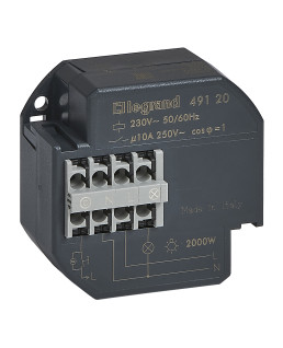 TELERUPTEUR UNIPOLAIRE 10AX 230V~ 50HZ A 60HZ INTENSITE MAXIMUM ACCEPTEE 50MA