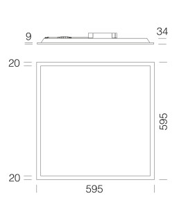 RODI 830 LED 26W BLANC 3685LM 4000K UGR19