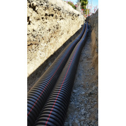 TPGLISS NBR 50\/50 - NOIR BANDES ROUGES POUR PROTEGER LES RESEAUX ELECTRIQUES