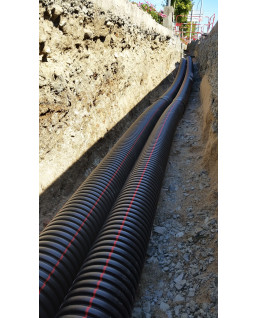 TPGLISS NBR 50\/50 - NOIR BANDES ROUGES POUR PROTEGER LES RESEAUX ELECTRIQUES