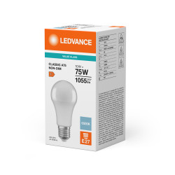 LED CLASSIC LEDVANCE VALUE CLA75 DEPOLIE E27 10W 865 1055LM