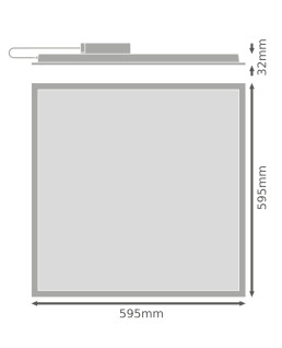 LDV PL ECO 600 36W\/6500K 3600LM UGR19 PANEL LEDVANCE