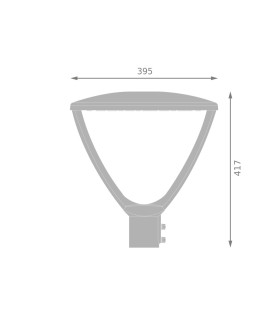 URBAN LANTERN 34\/42\/49\/59W 830\/840 4520 8200LM IP66 IK10 145D GRIS MULTI SELECT