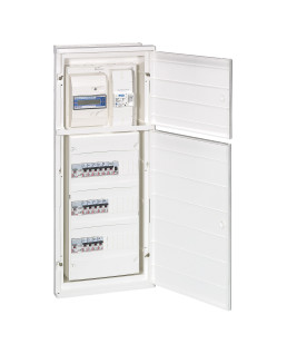 BAC ENCASTREMENT ISOLANT FAIBLE PROF POUR GTL POUR COFFRET 3 RANGEES + PLATINE