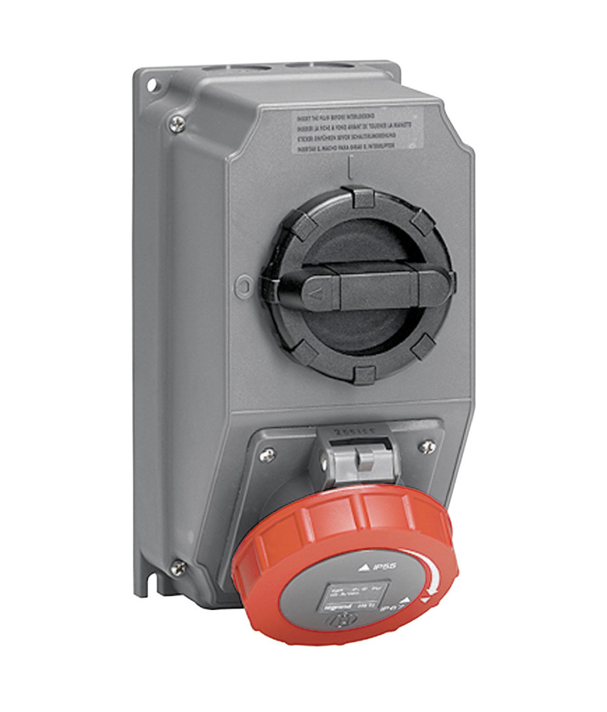 COFFRET HYPRA POUR CONTENEUR FRIGORIFIQUE IP66\/67-55 -32A -440V~ -3P+T PLASTIQUE