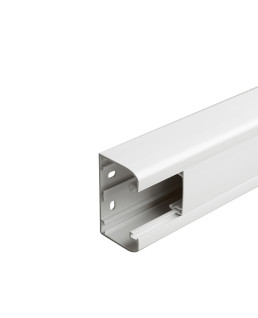 GOULOTTE 1 COMPARTIMENT A CLIPPAGE DIRECT MOSAIC 50X80MM DE LONGUEUR 2M - BLANC