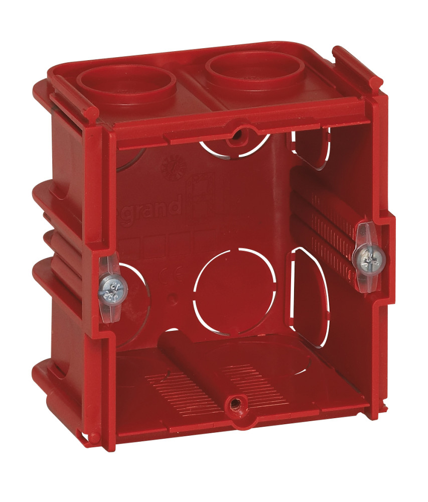 BOITE MONOPOSTE BATIBOX POUR MACONNERIE 1 POSTE CARREE ASSOCIABLE PROFONDEUR 50