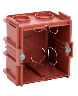 BOITE MONOPOSTE BATIBOX POUR MACONNERIE 1 POSTE CARREE ASSOCIABLE PROFONDEUR 50