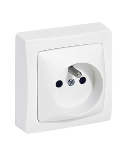 PRISE DE COURANT 2P+T A BORNES AUTOMATIQUES APPAREILLAGE SAILLIE COMPLET - BLANC